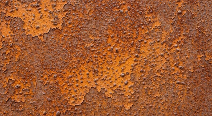 Textura metal enferrujado descascado laranja para material 3D detalhado