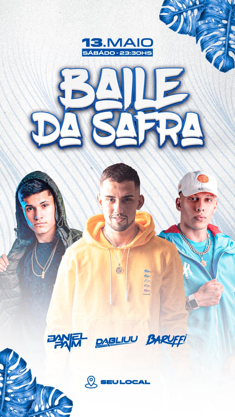 Flyer de Evento para Baile da Safra PSD Editável