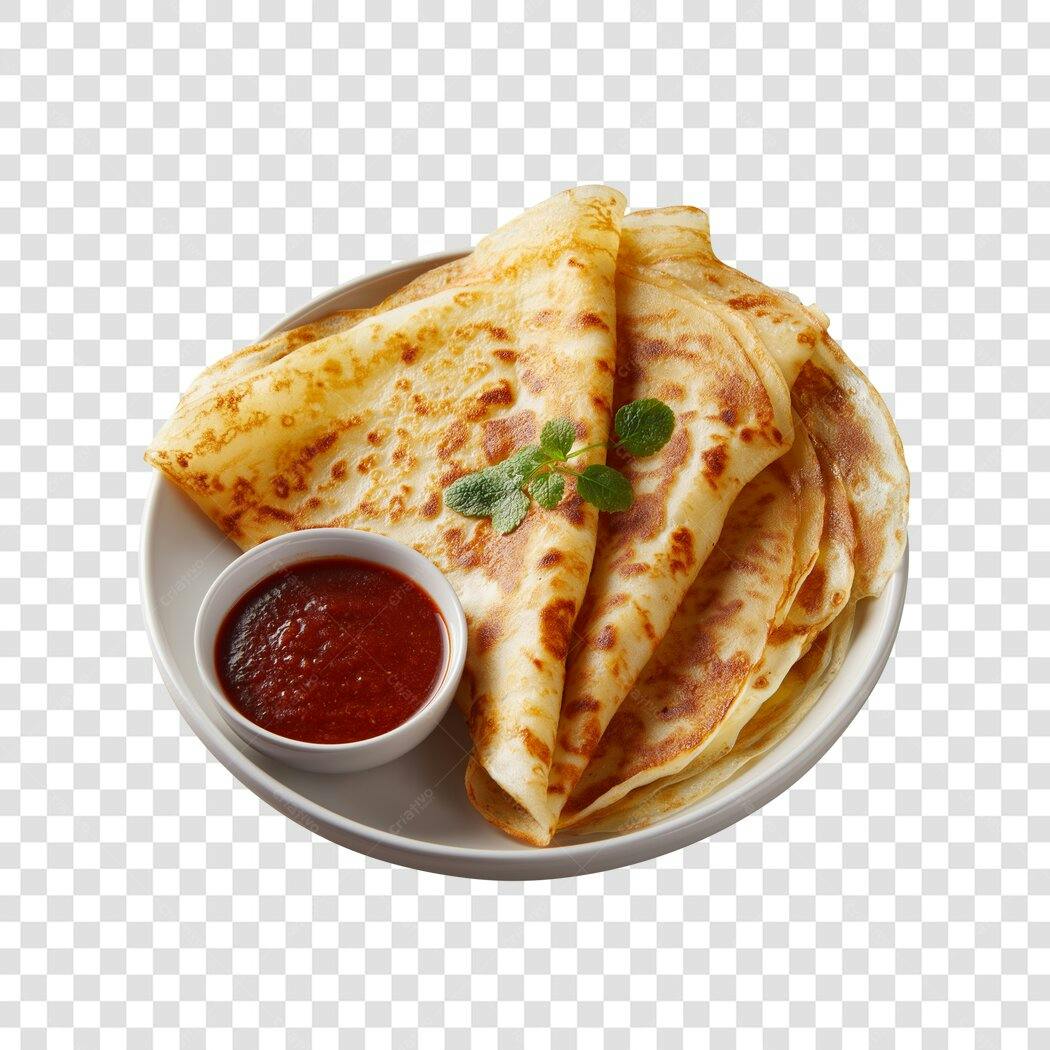 Imagem de Panquecas Douradas com Geleia para Café da Manhã PNG com fundo transparente