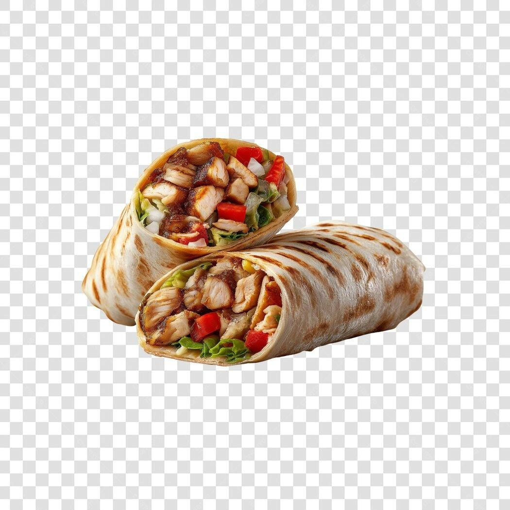 Post Instagram Wrap de Frango com Vegetais e Molho PNG com fundo transparente