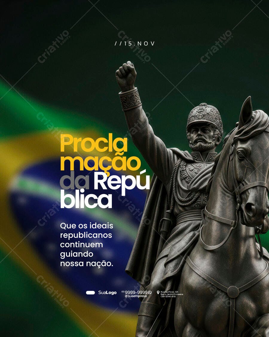Flyer para Proclamação da República PSD Editável