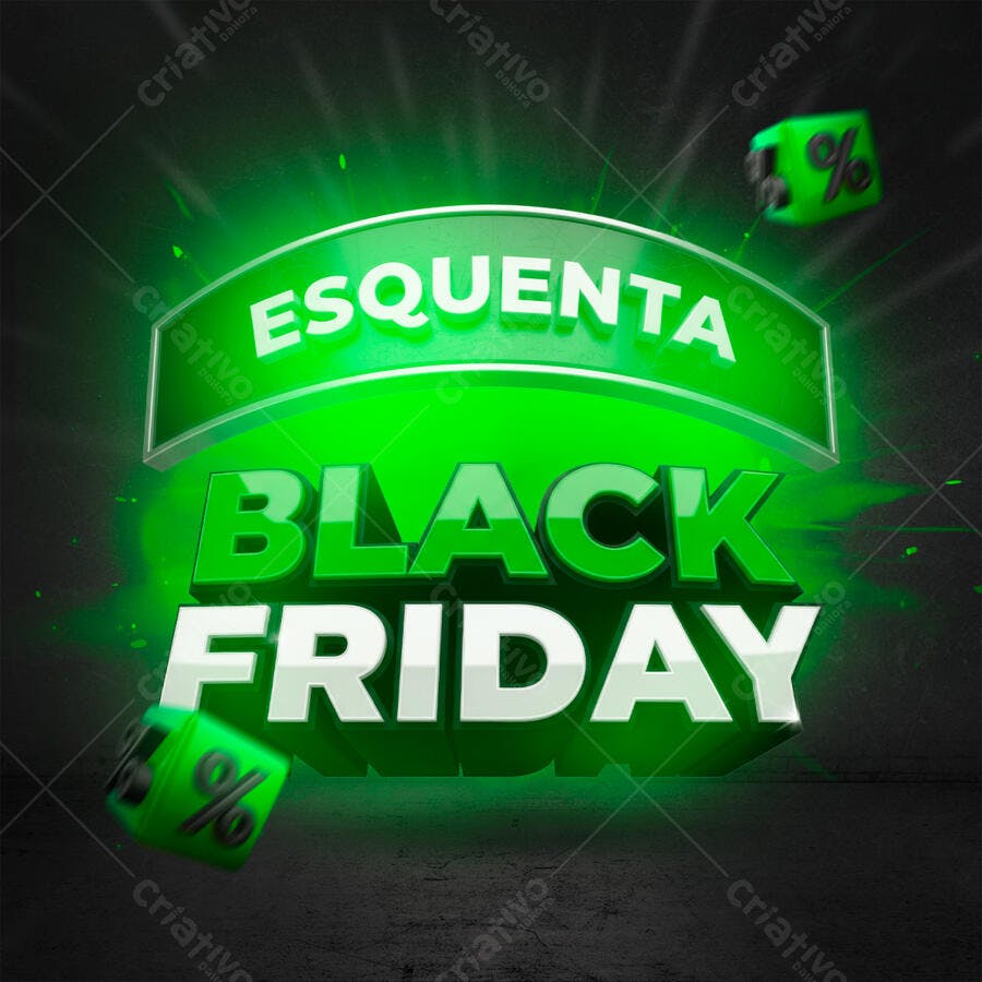 Flyer Esquenta Black Friday PSD Editável