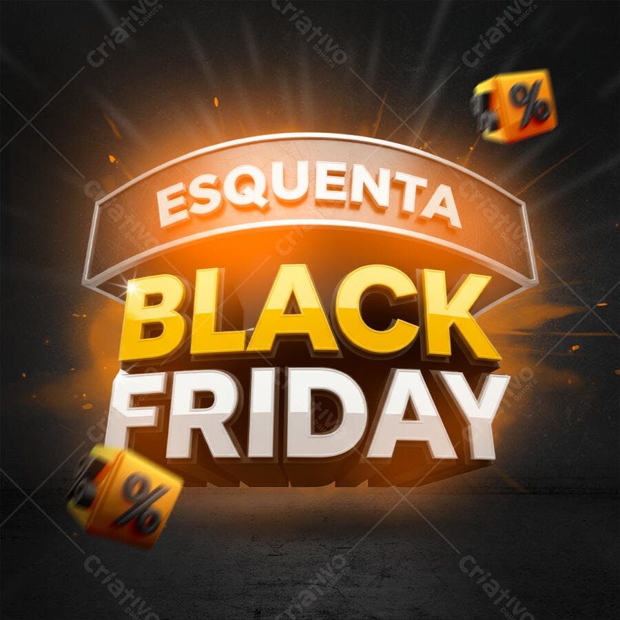 Flyer Esquentamento Black Friday PSD Editável