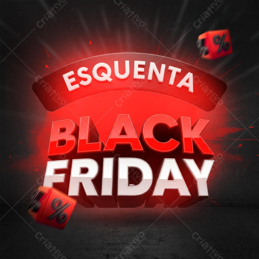 Flyer Esquenta Black Friday PSD Editável