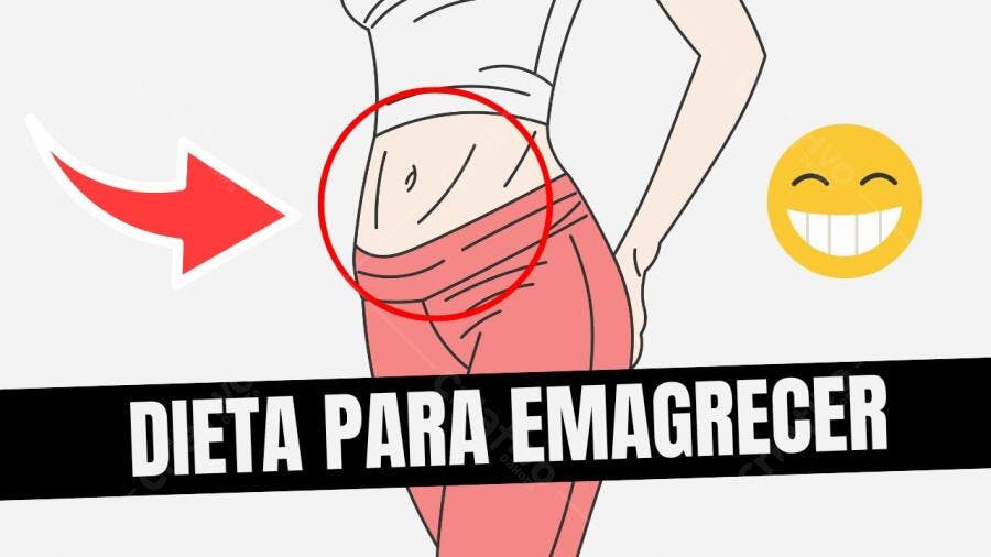 Template de post dieta para emagrecer mulher feliz Editável no Canva