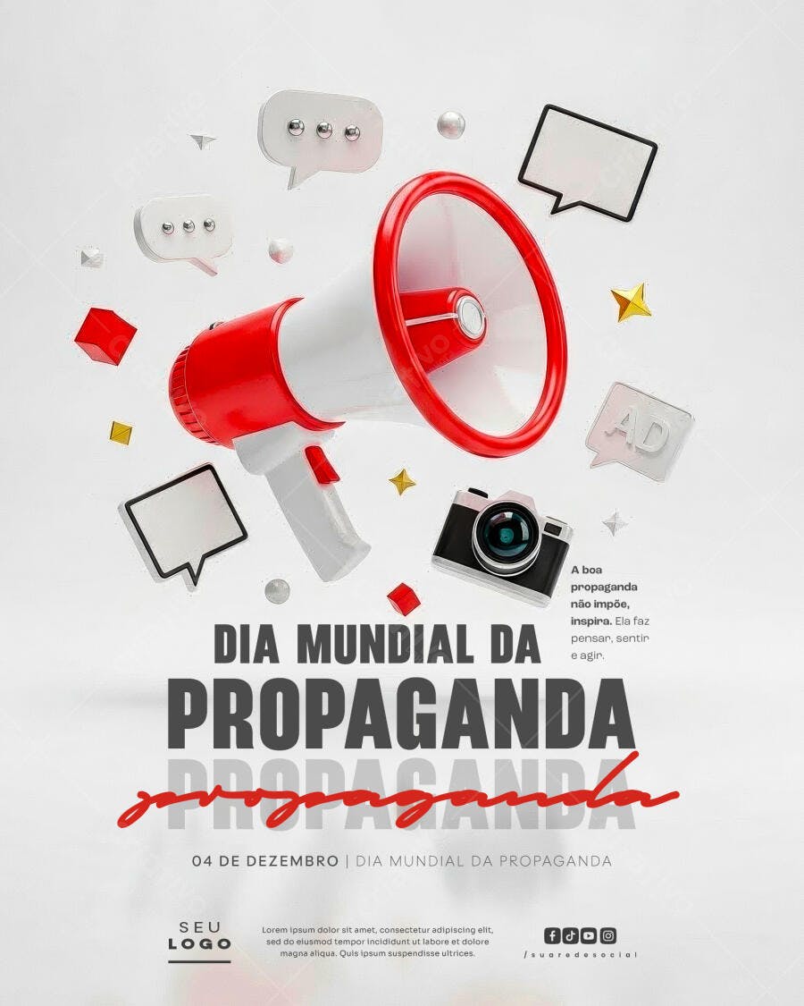 Flyer Dia Mundial da Propaganda PSD Editável