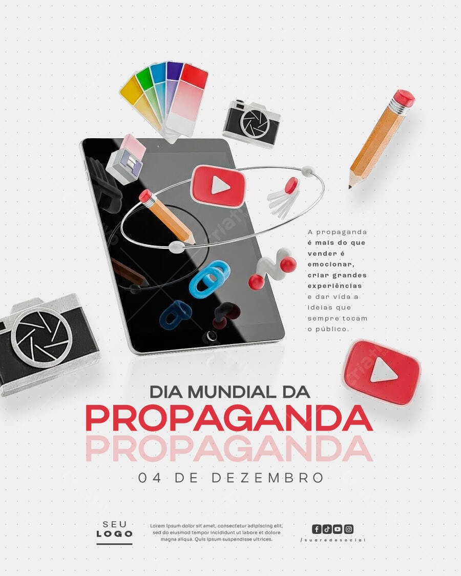 Flyer Dia Mundial da Propaganda PSD Editável