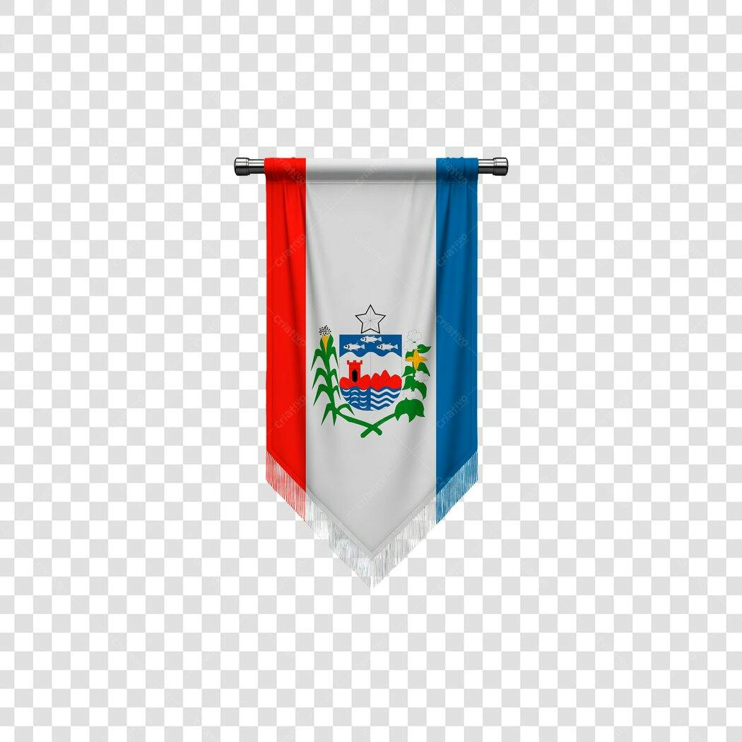 Bandeira Pernambuco Brasil Vertical PNG com fundo transparente