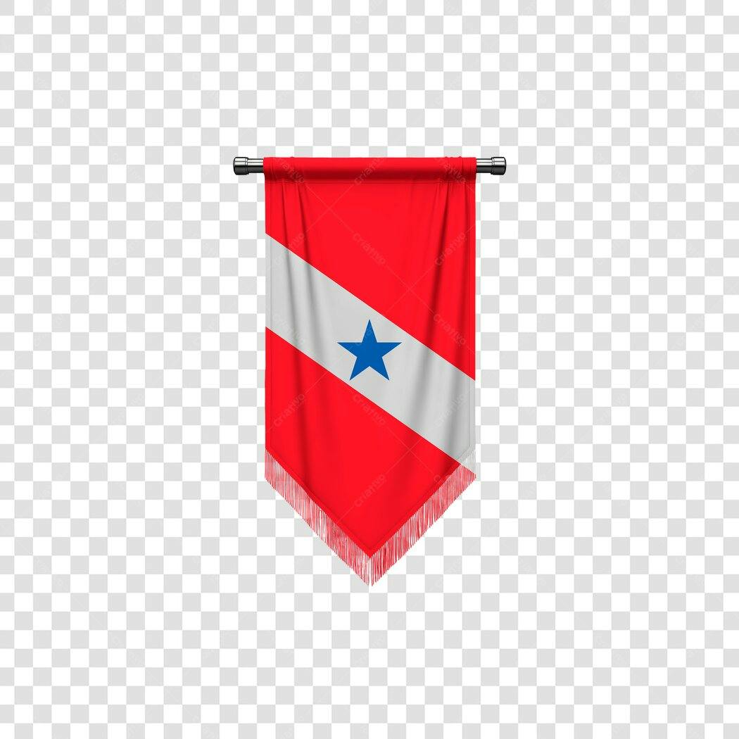 Bandeira do Pará Brasil Pendurada PNG com Fundo Transparente