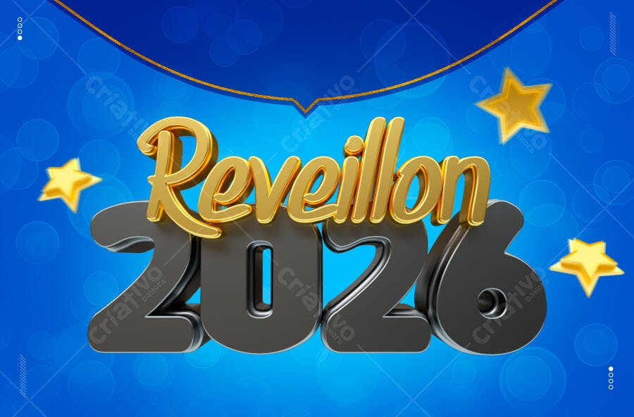 Arte Digital Reveillon 2026 PSD Editável