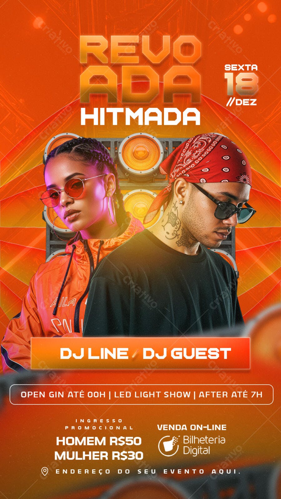 Flyer para Revoada Hitmada PSD Editável