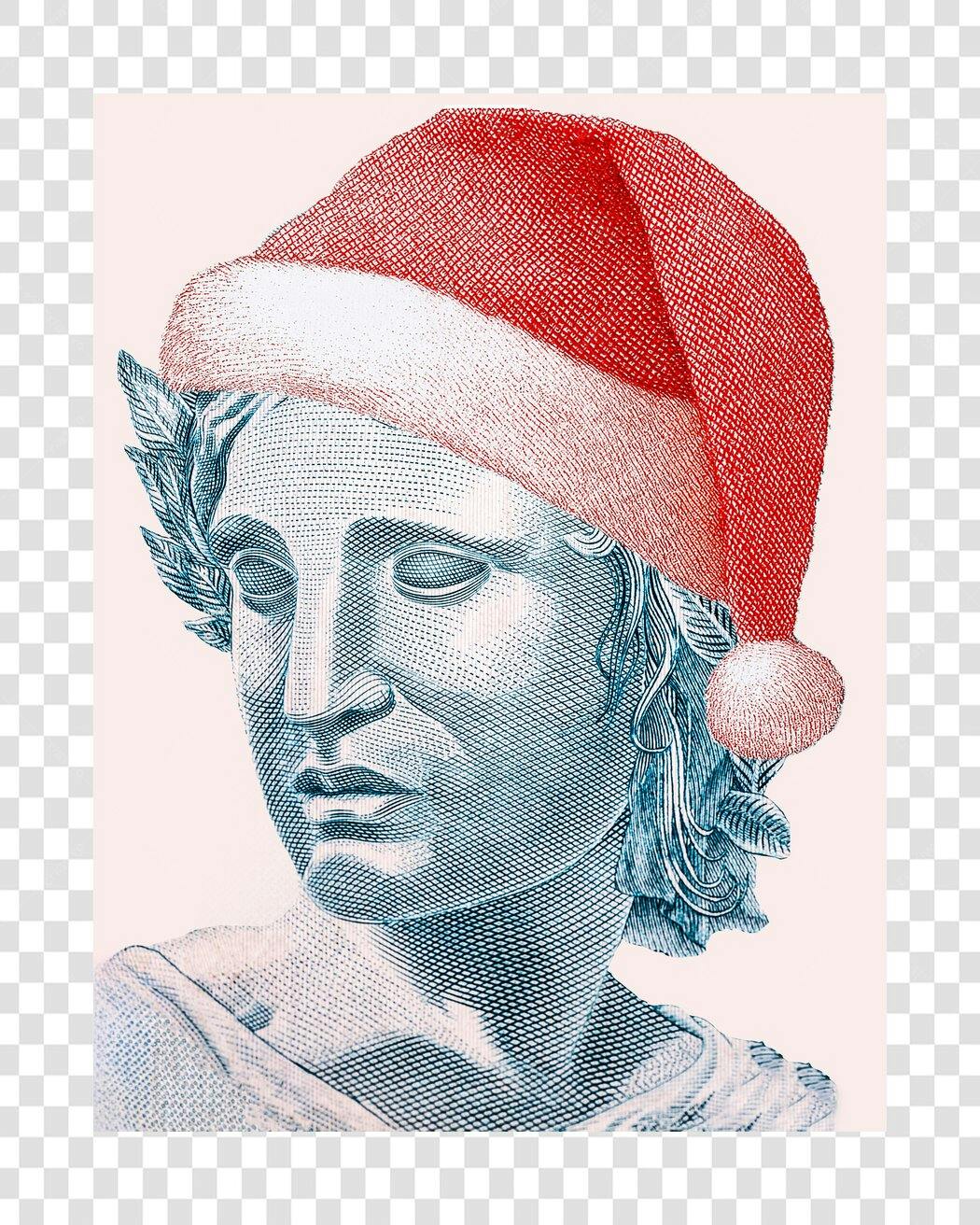 Ilustração Natal República Brasileira chapéu Papai Noel PNG com fundo transparente