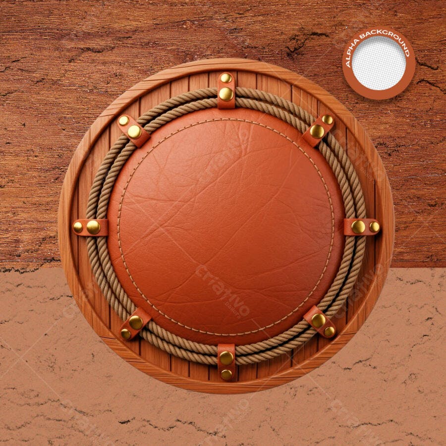 Mockup de Emblema para Marca Artesanal PSD Editável