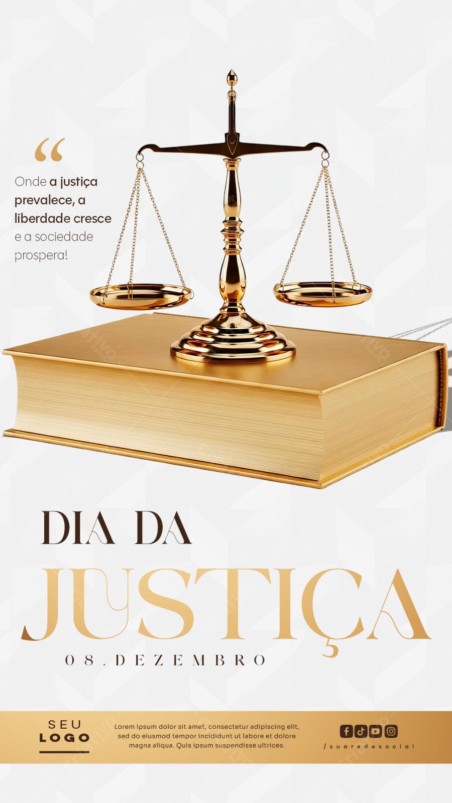 Flyer Dia da Justiça 08 de Dezembro PSD Editável
