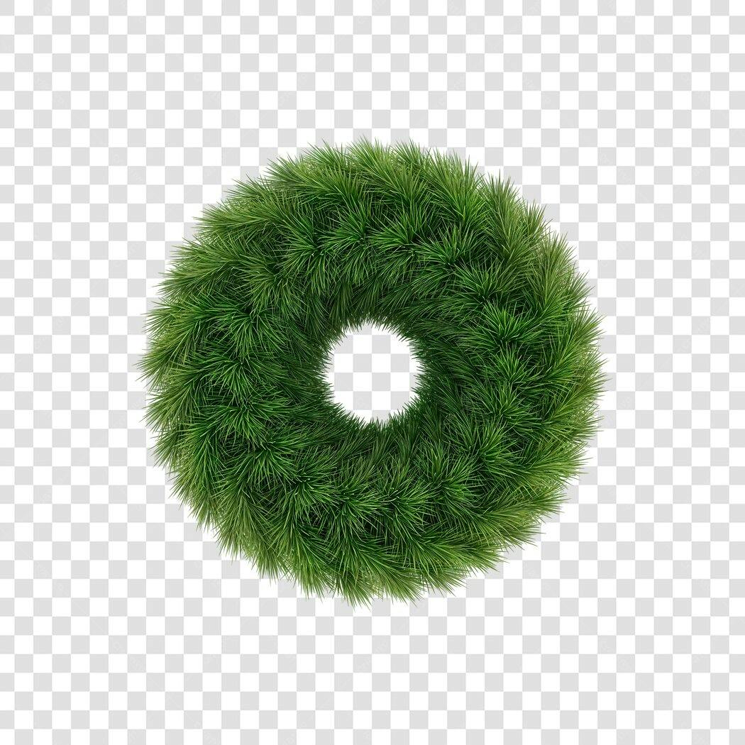 Guirlanda de Natal verde pinho festiva PNG com fundo transparente