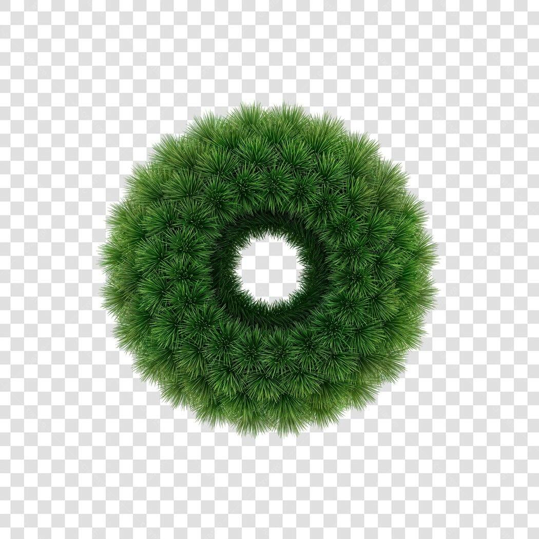Grinalda de Natal Verde Folhagem Pinheiro Festas PNG com fundo transparente