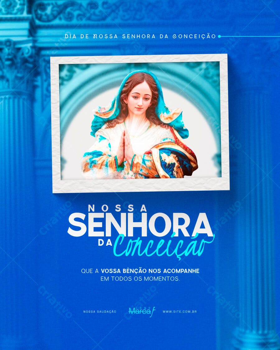 Flyer Dia de Nossa Senhora da Conceição PSD Editável