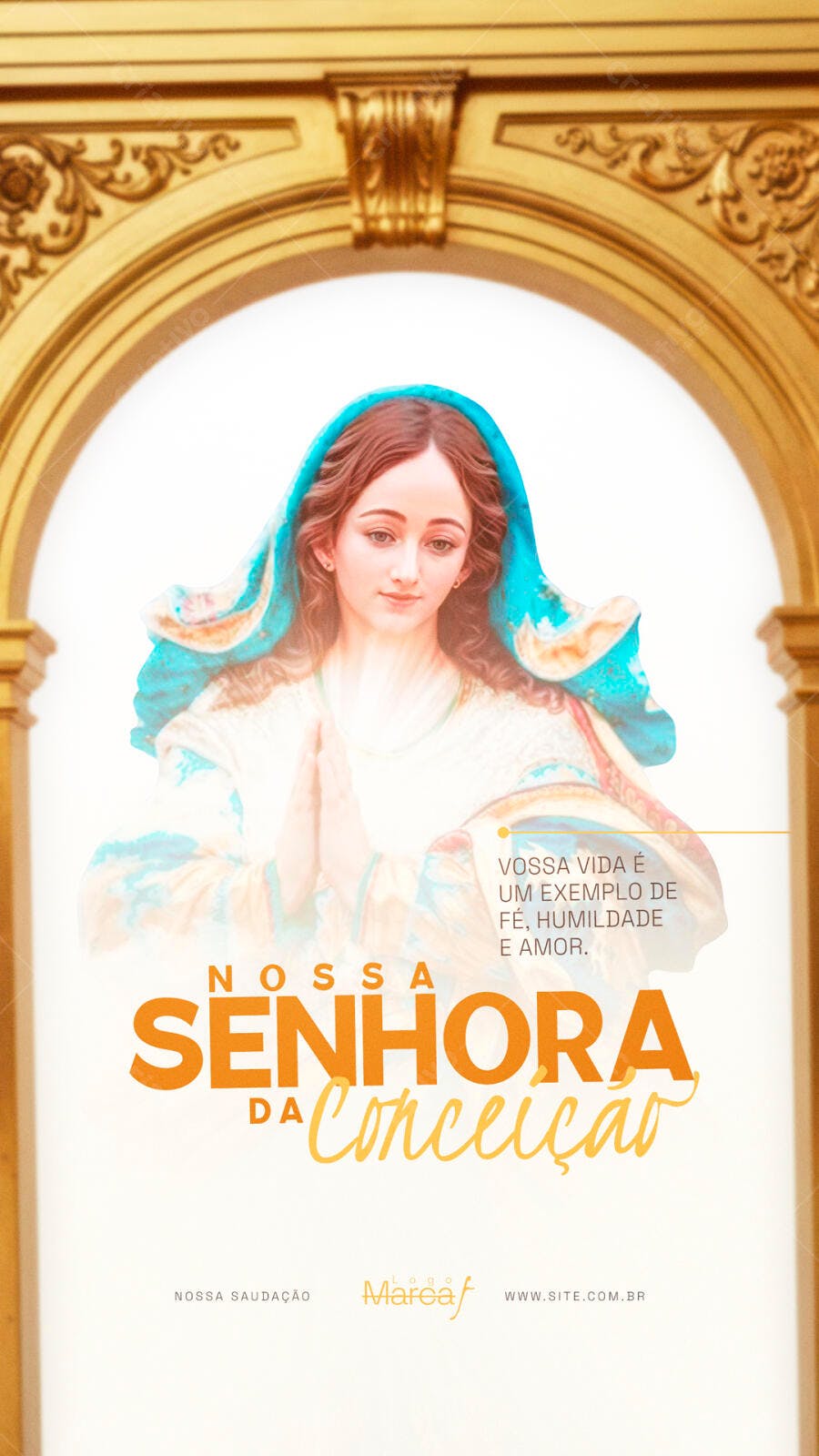 Flyer Nossa Senhora da Conceição PSD Editável