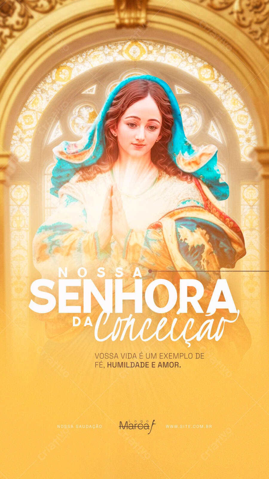 Flyer Nossa Senhora da Conceição PSD Editável