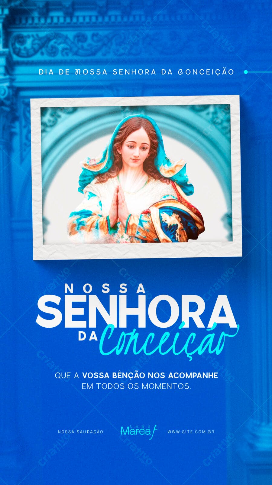 Flyer Dia de Nossa Senhora da Conceição PSD Editável
