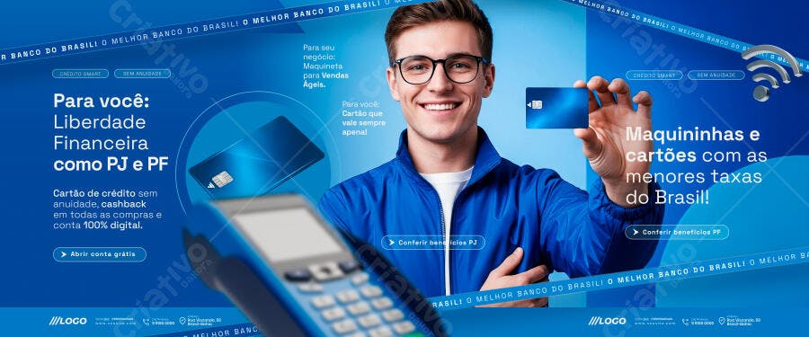 Banner Digital Liberdade Financeira PJ PF PSD Editável