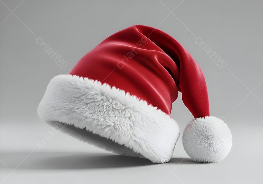 Gorro de Papai Noel vermelho e branco para o Natal