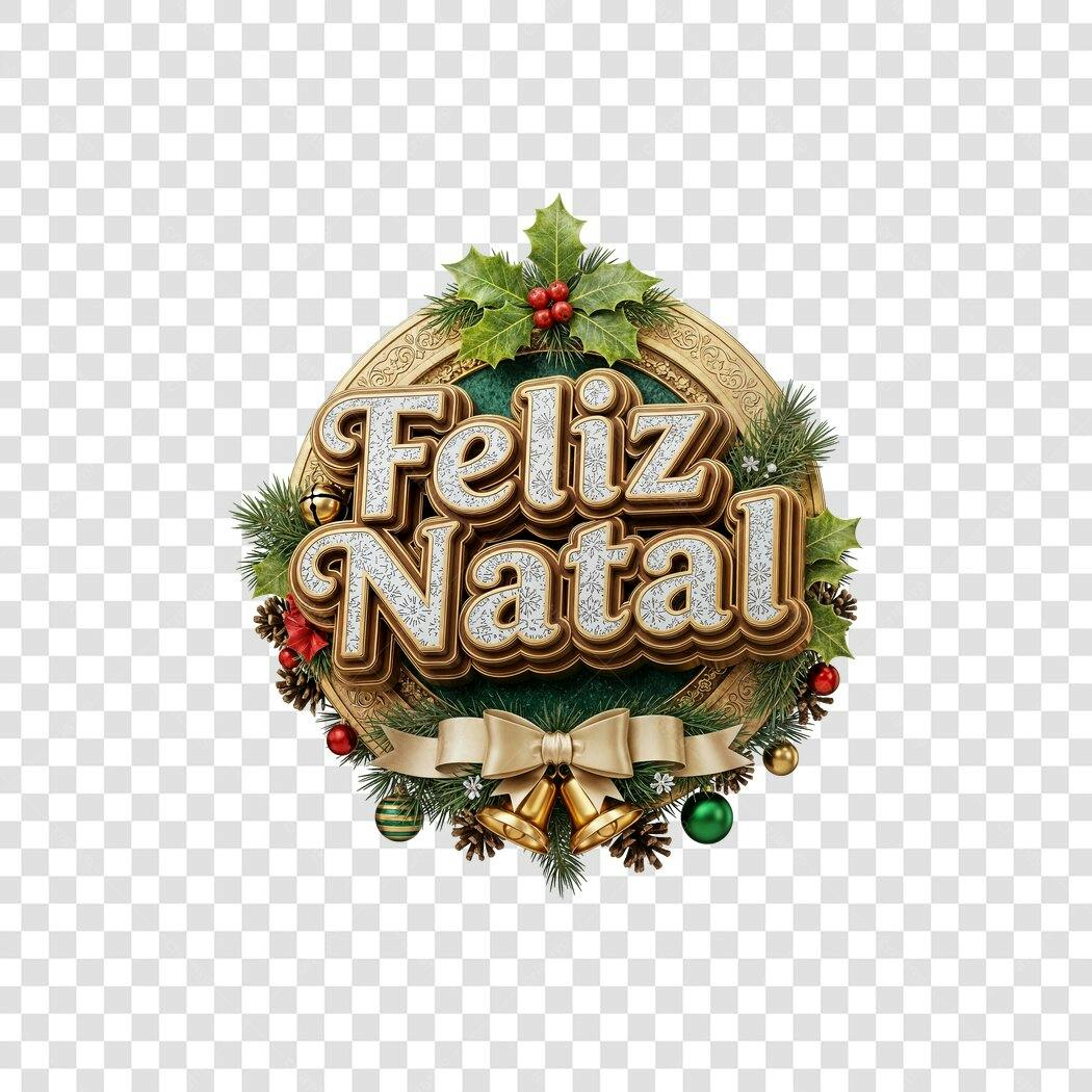 Selo Feliz Natal 25 de Dezembro Festivo PNG com fundo transparente