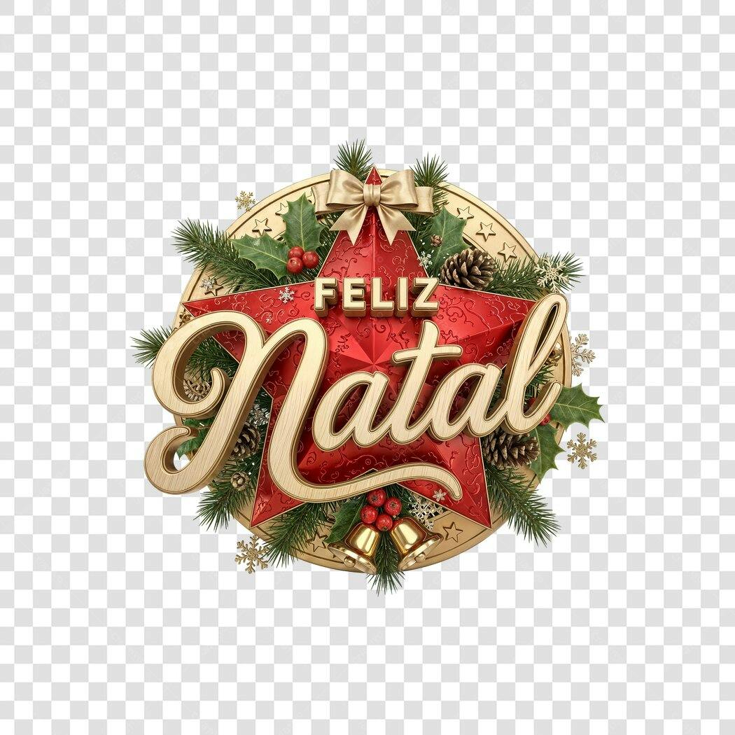 Arte para Feliz Natal Estrela Vermelha Dourada Festiva PNG com fundo transparente