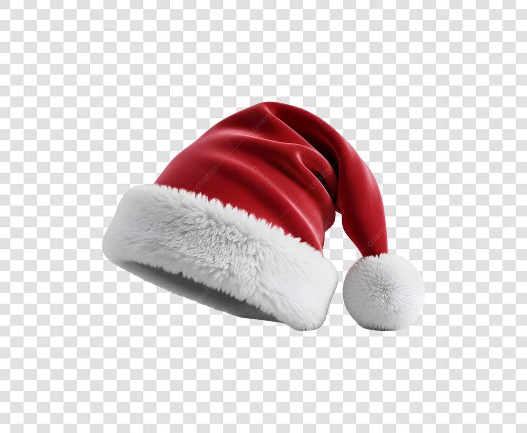 Ícone Chapéu de Papai Noel Vermelho Natal Festivo PNG com fundo transparente