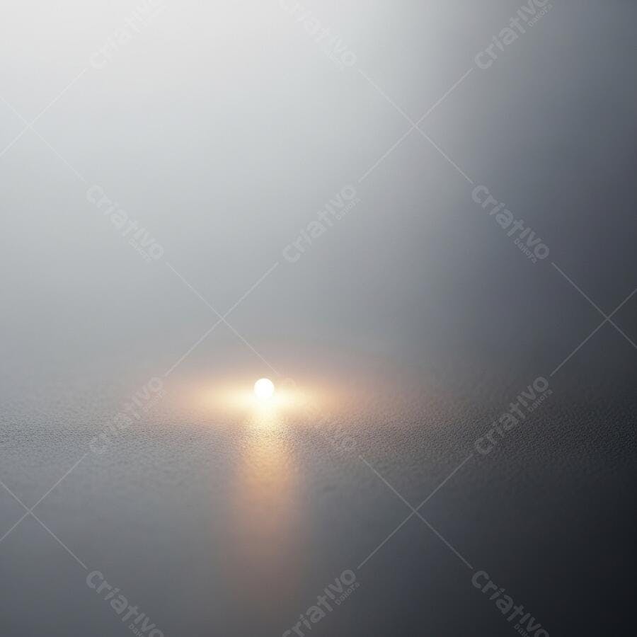 Luz esférica brilhante em superfície escura texturizada abstrata