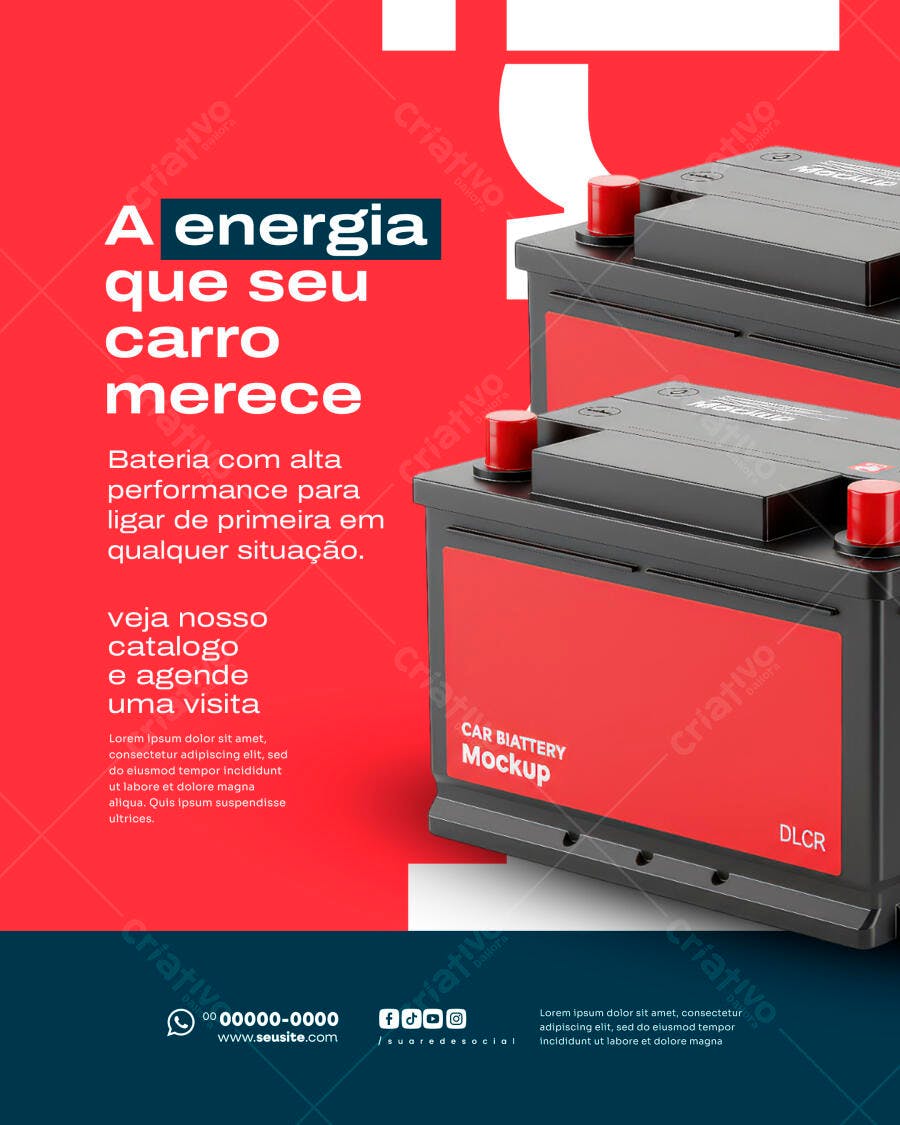 Flyer A Energia Que Seu Carro Merece PSD Editável