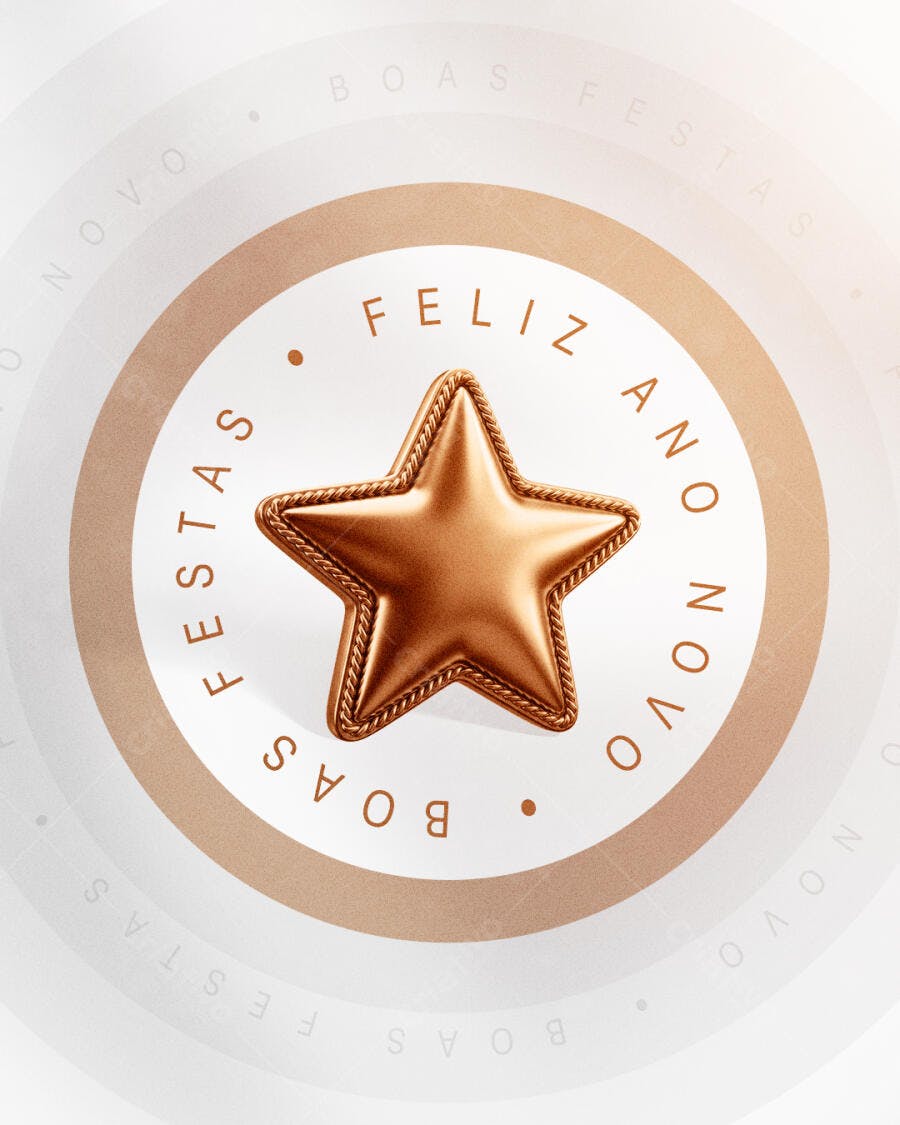 Post para Feliz Ano Novo e Boas Festas PSD Editável