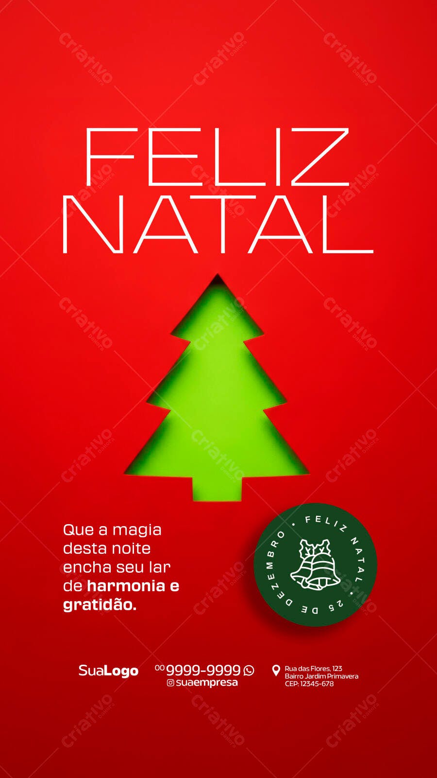 Flyer para Feliz Natal e Boas Festas PSD Editável