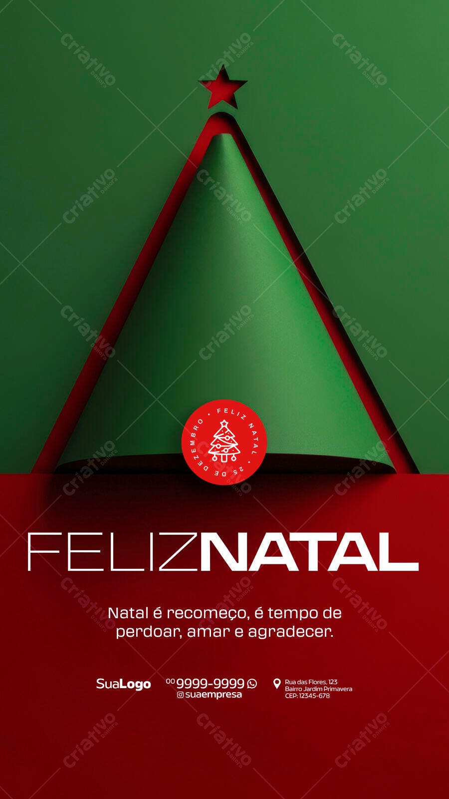 Flyer Feliz Natal Recomeço Perdoar Agradecer Psd Editável