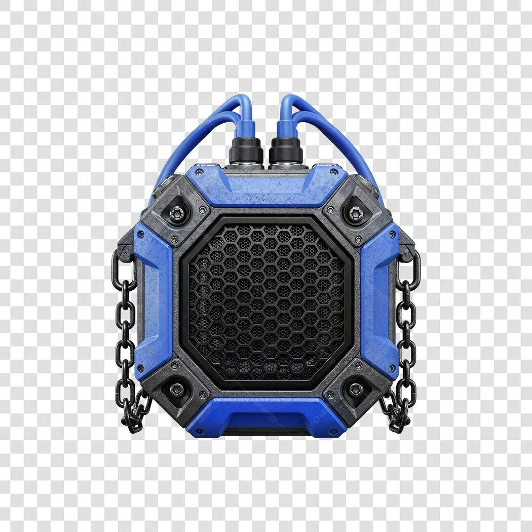 Elemento gráfico dispositivo tecnológico futurista azul PNG com fundo transparente