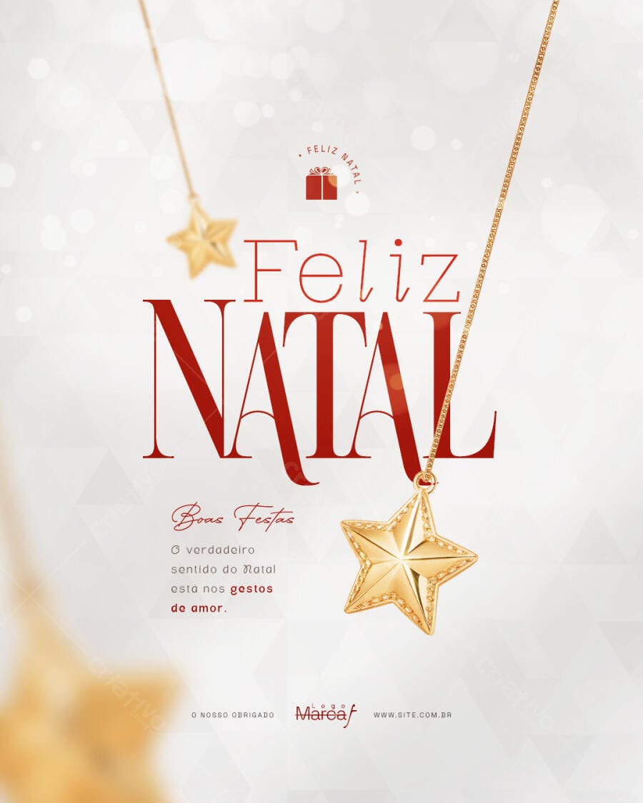 Flyer para Boas Festas de Natal PSD Editável