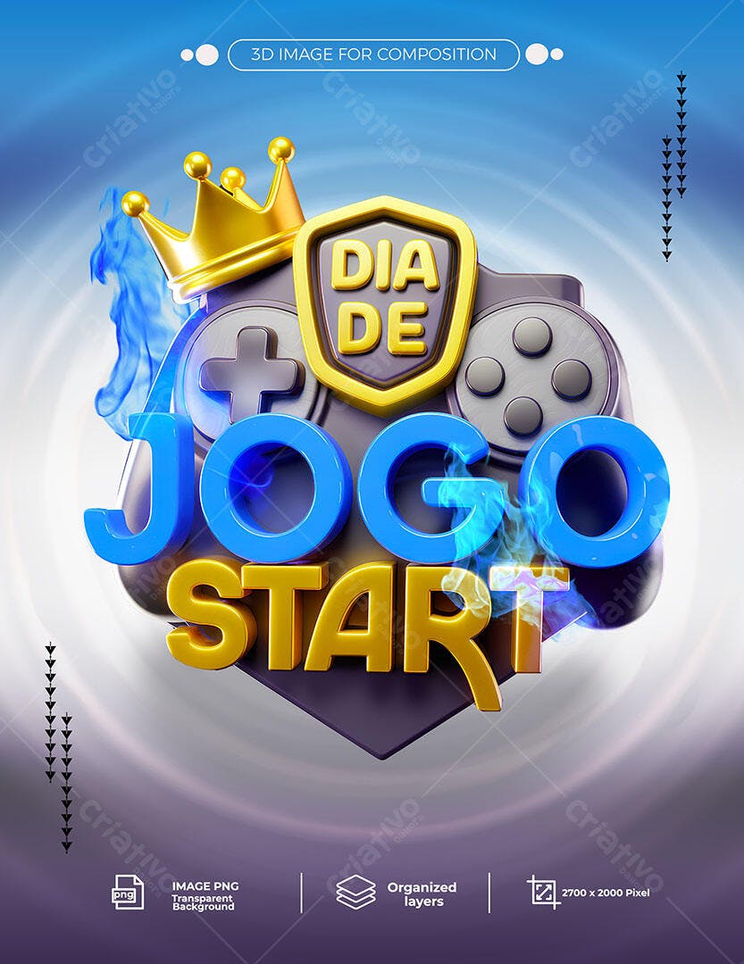 Flyer para Dia de Jogo Start PSD Editável