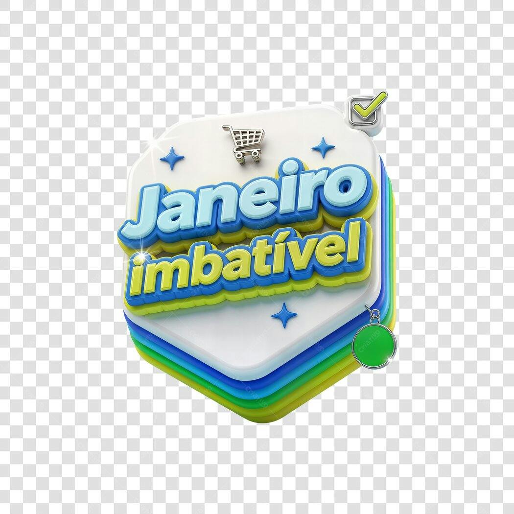 Selo Promocional Janeiro Imbatível E-commerce Ofertas PNG com fundo transparente