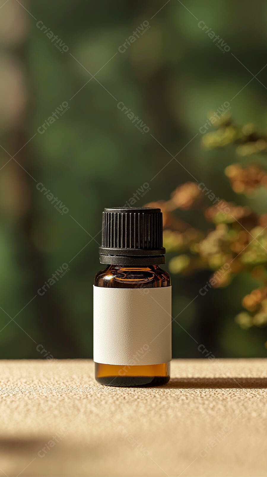 Foto Frasco de Óleo Essencial Natural Rótulo Branco Produto