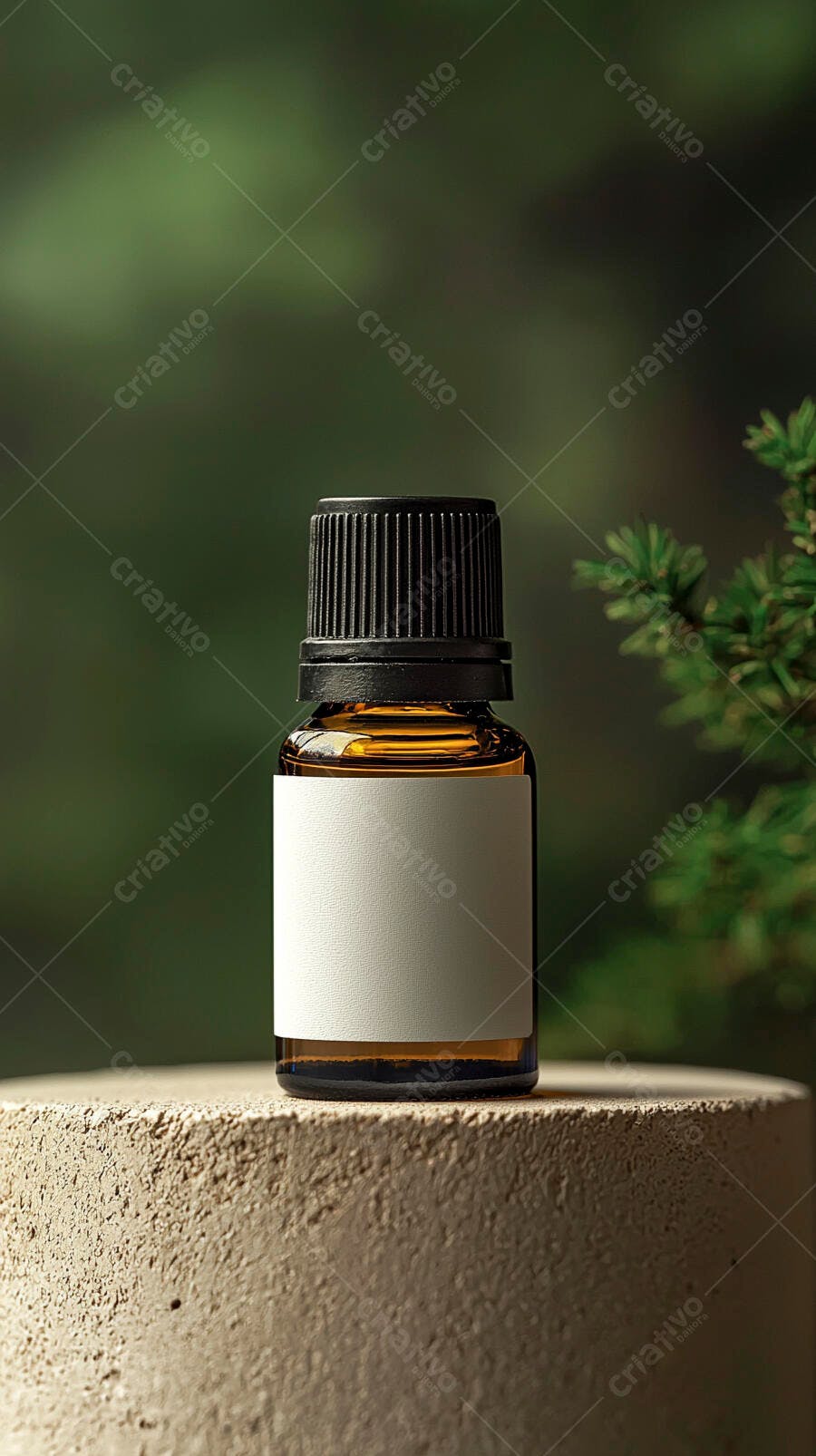 Foto Produto Frasco de Óleo Essencial Rótulo Branco Natural