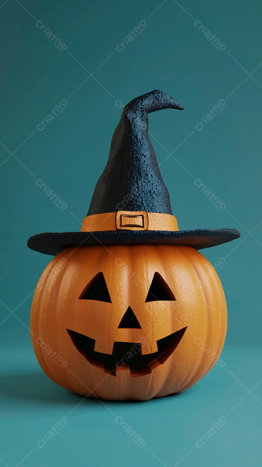 Foto Abóbora Halloween Chapéu de Bruxa Outubro
