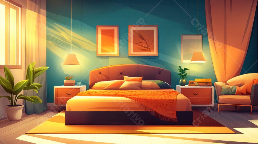 Foto Quarto Casal Iluminação Natural Aconchegante Estilo Moderno