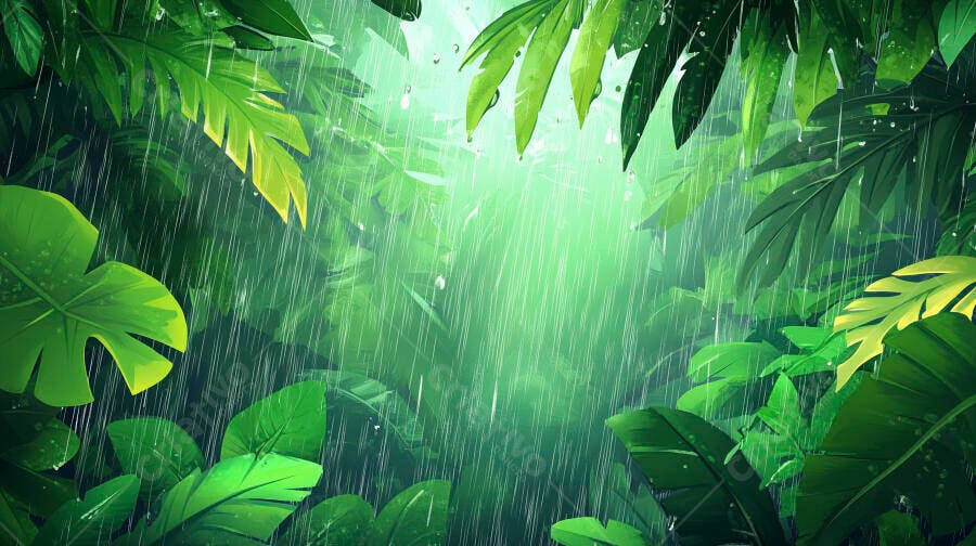 Foto Chuva Floresta Tropical Folhas Verdes Natureza