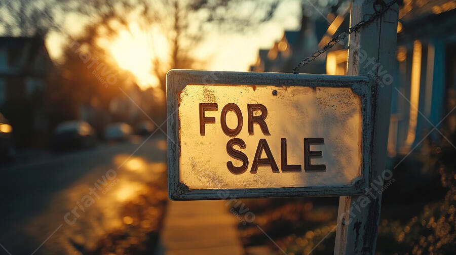 Foto Placa For Sale Imóvel à Venda Pôr do Sol Dourado