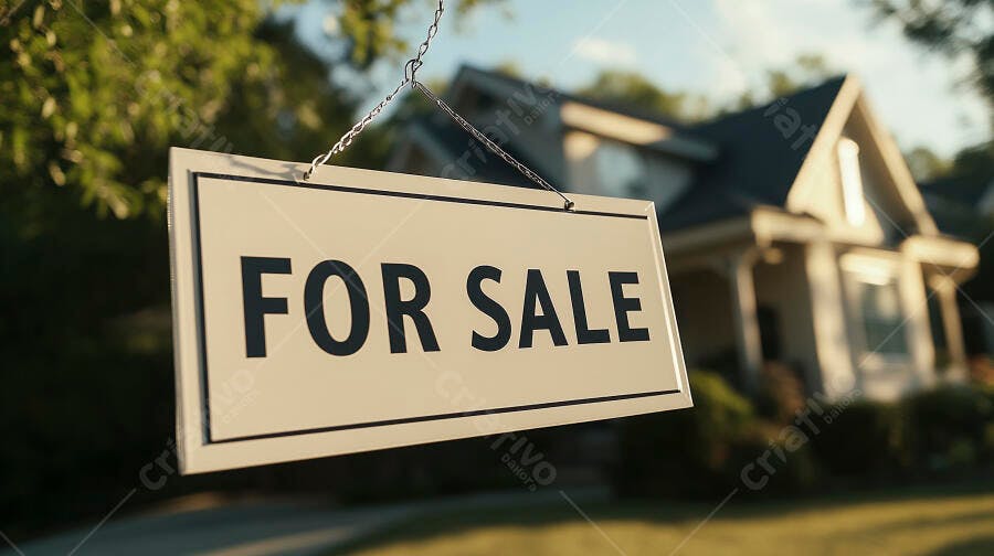 Foto Placa For Sale Casa Residencial Imobiliária Venda