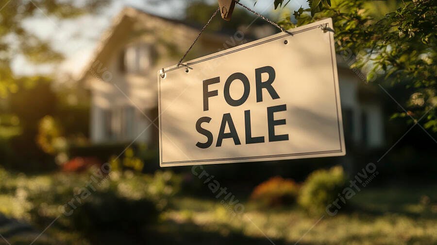 Foto Placa For Sale Casa Residencial Imobiliária