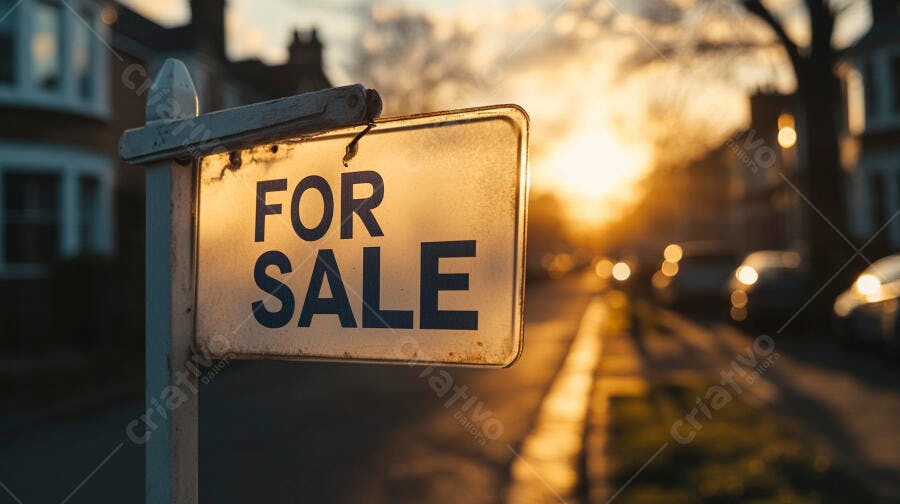 Foto Placa For Sale Imóvel Residencial Pôr do Sol