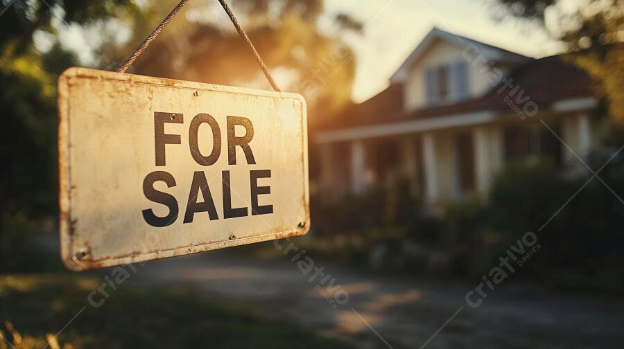 Foto Placa For Sale Imóvel Residencial Casa à Venda