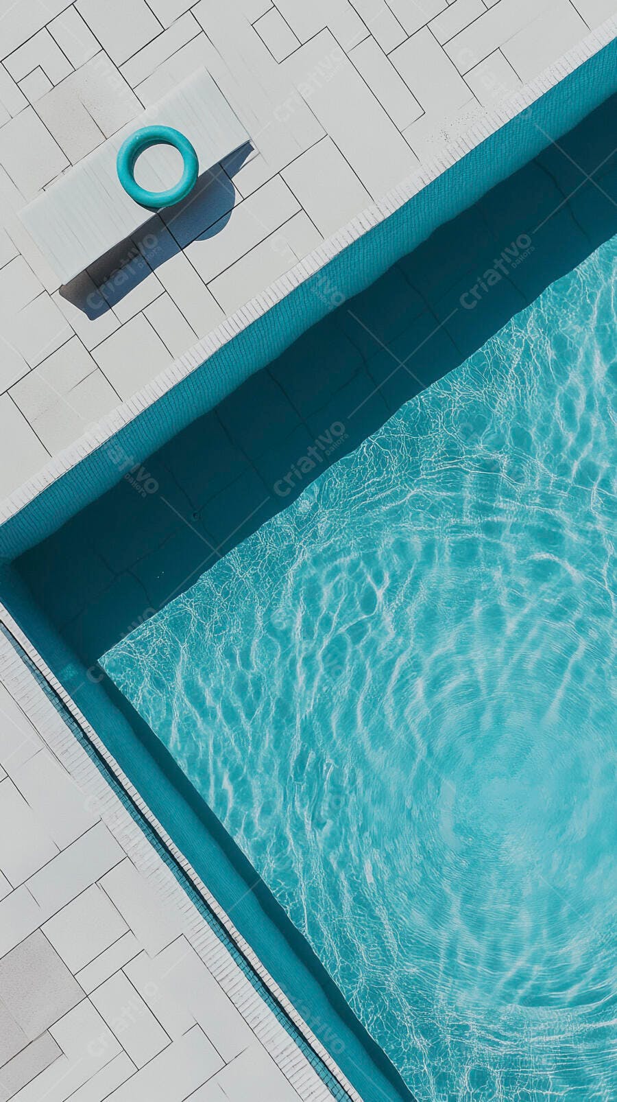 Foto Piscina Borda Infinita Boia Azul Verão Dia Ensolarado