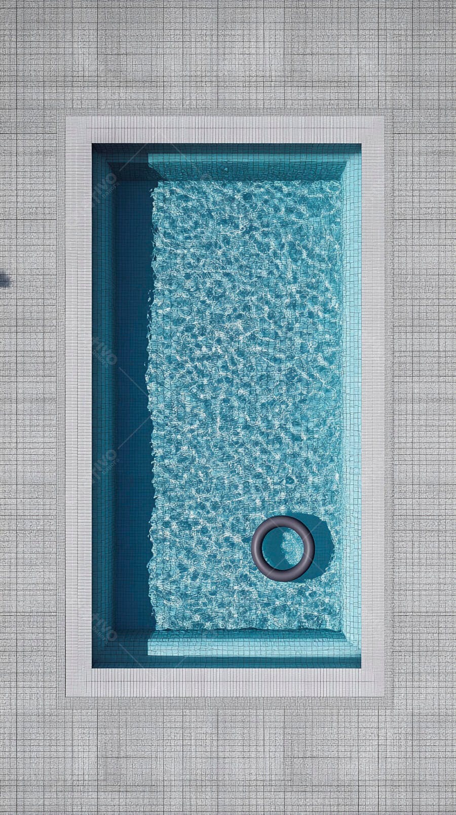 Foto Piscina Azul Vista Aérea Boia Redonda Verão